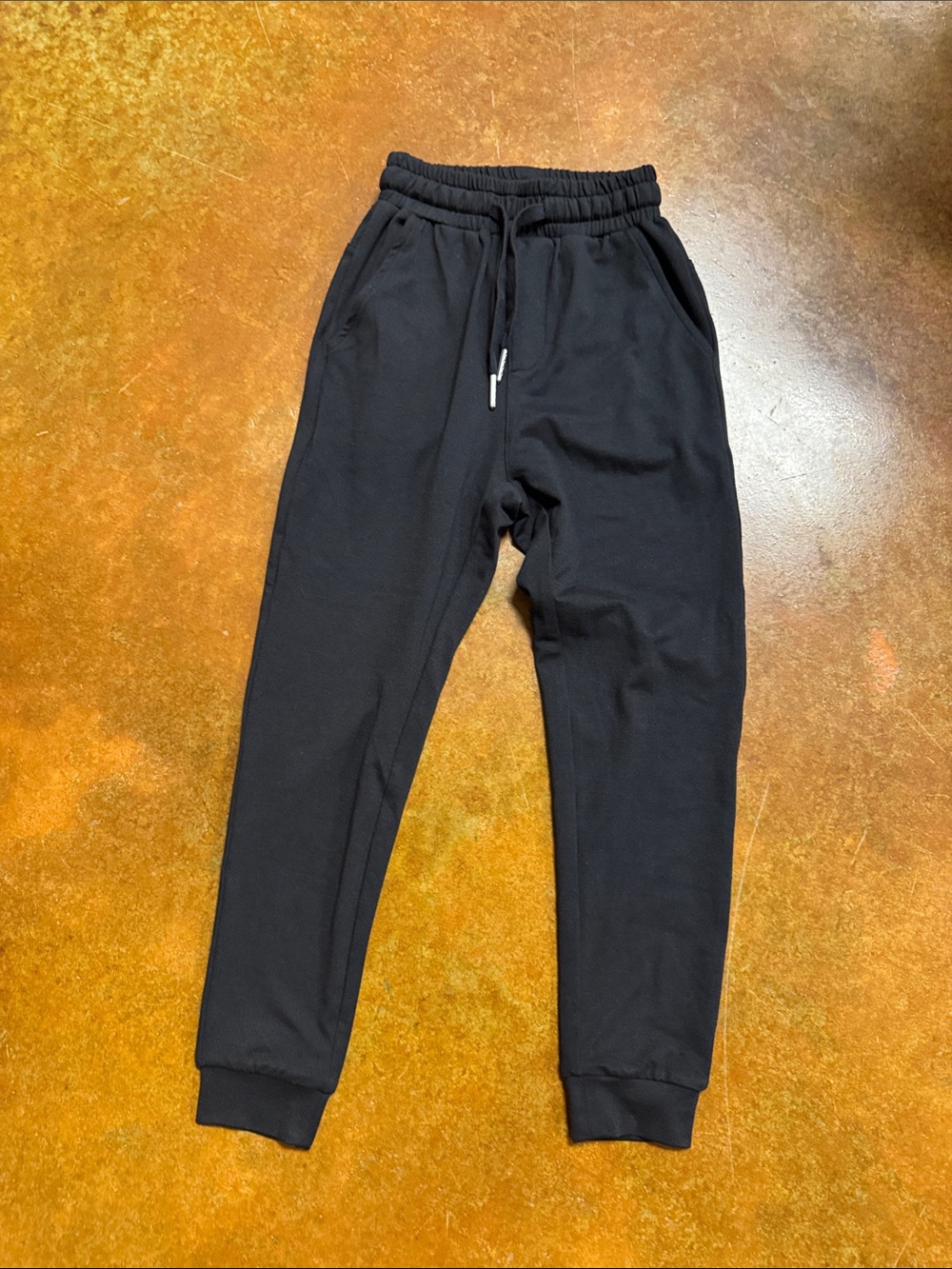 Boys Black Jogger Sweatpants - Comfortable Drawstring Waist